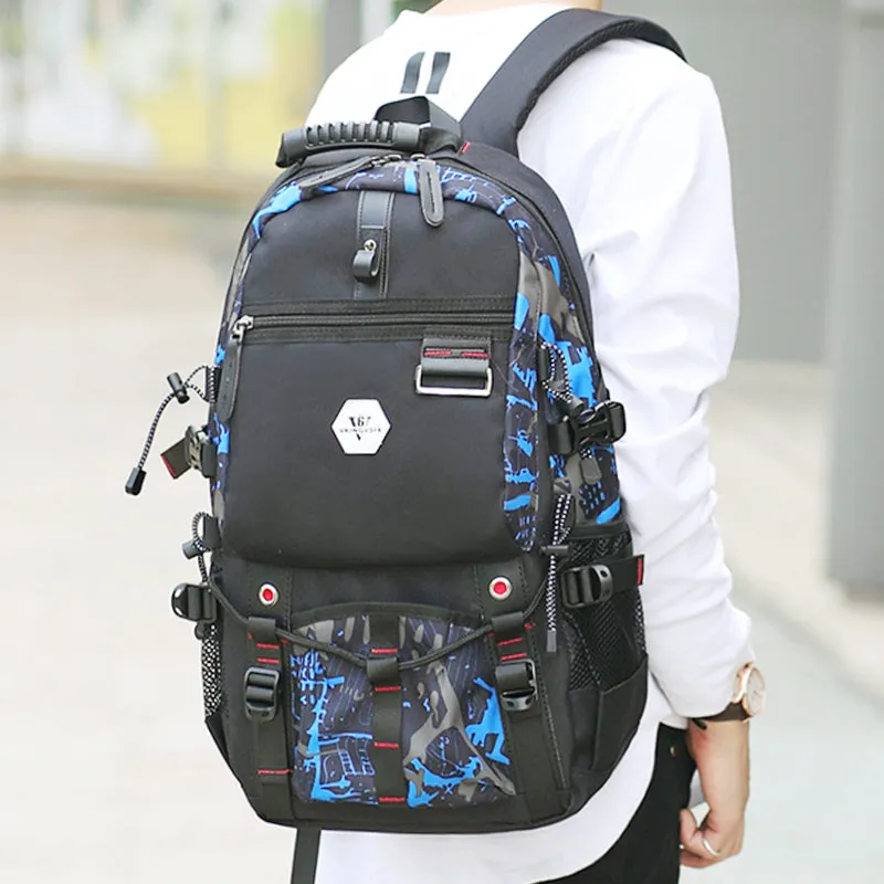 Backpack USB Charging & Water Resistant <br> Oxford