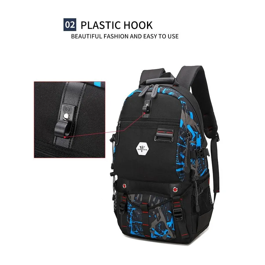 Backpack USB Charging & Water Resistant <br> Oxford