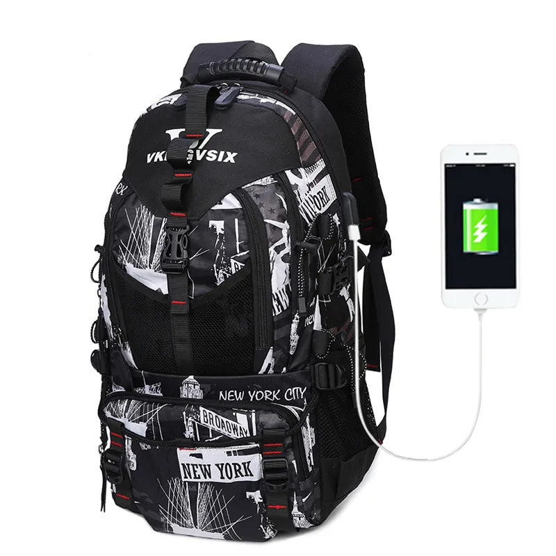 Backpack USB Charging <br> Oxford