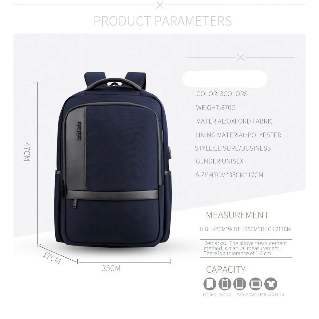 Backpack USB Charging <br> Oxford