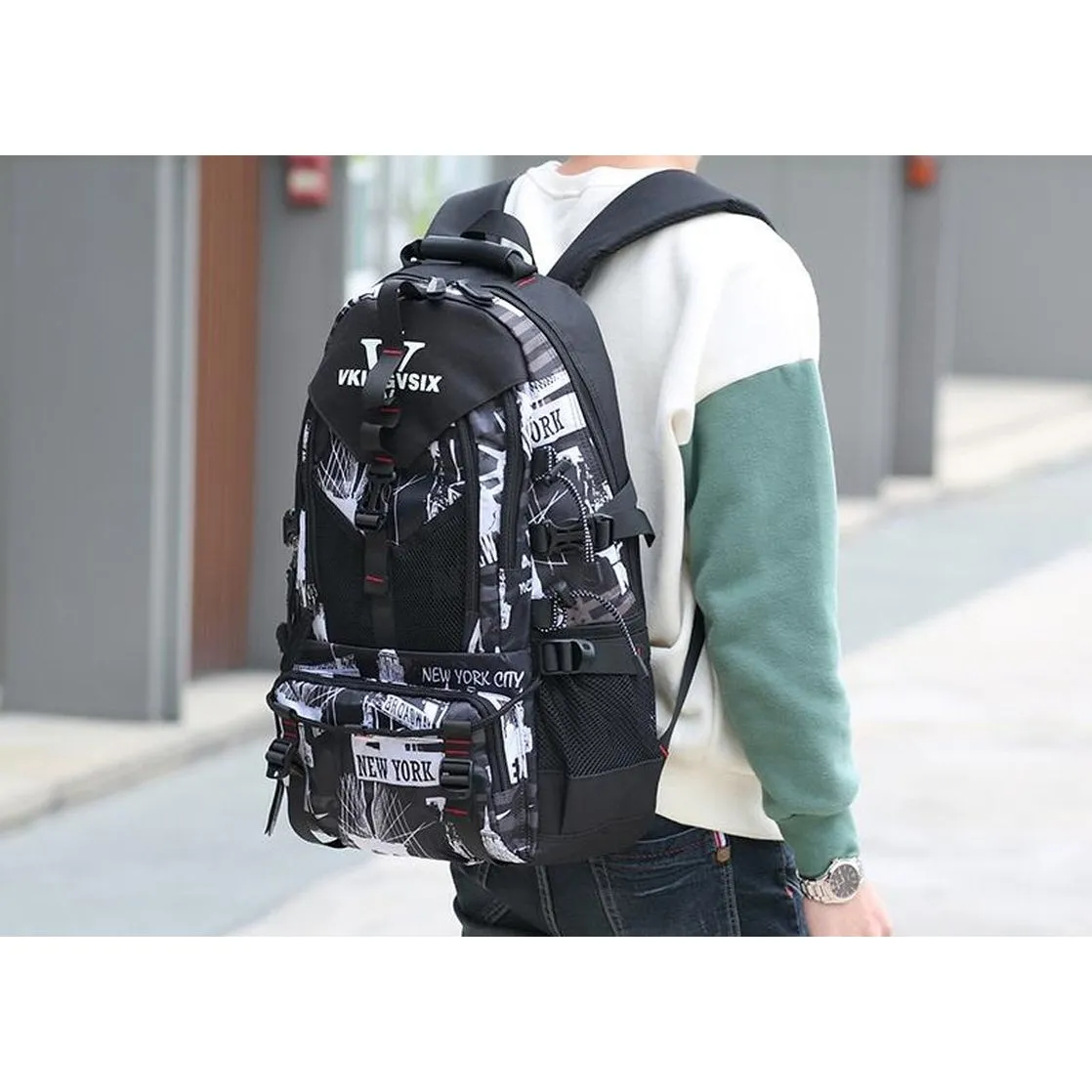 Backpack USB Charging <br> Oxford