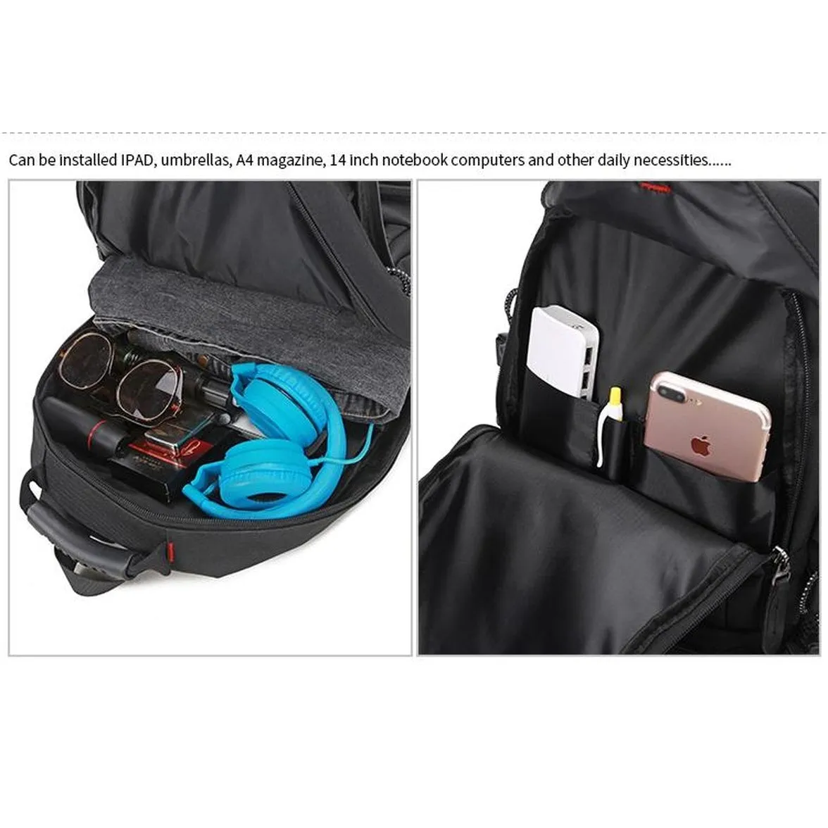 Backpack USB Charging <br> Oxford