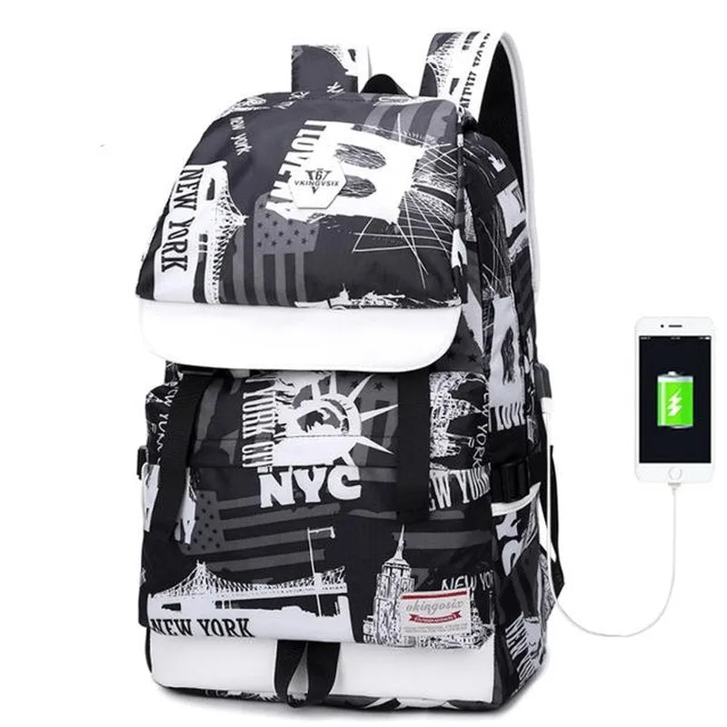 Backpack USB Charging<br> Oxford