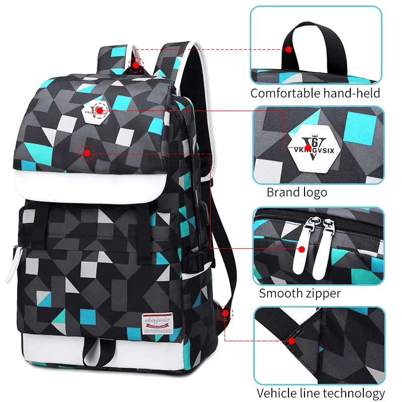Backpack USB Charging<br> Oxford