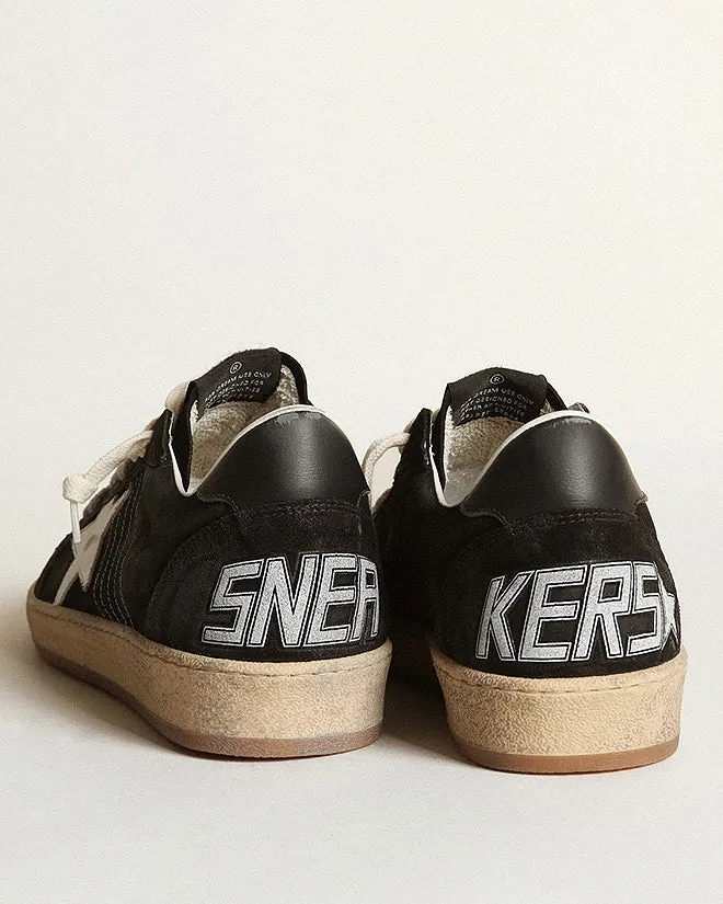 ball star stitching and spur leather star and heel - black/white