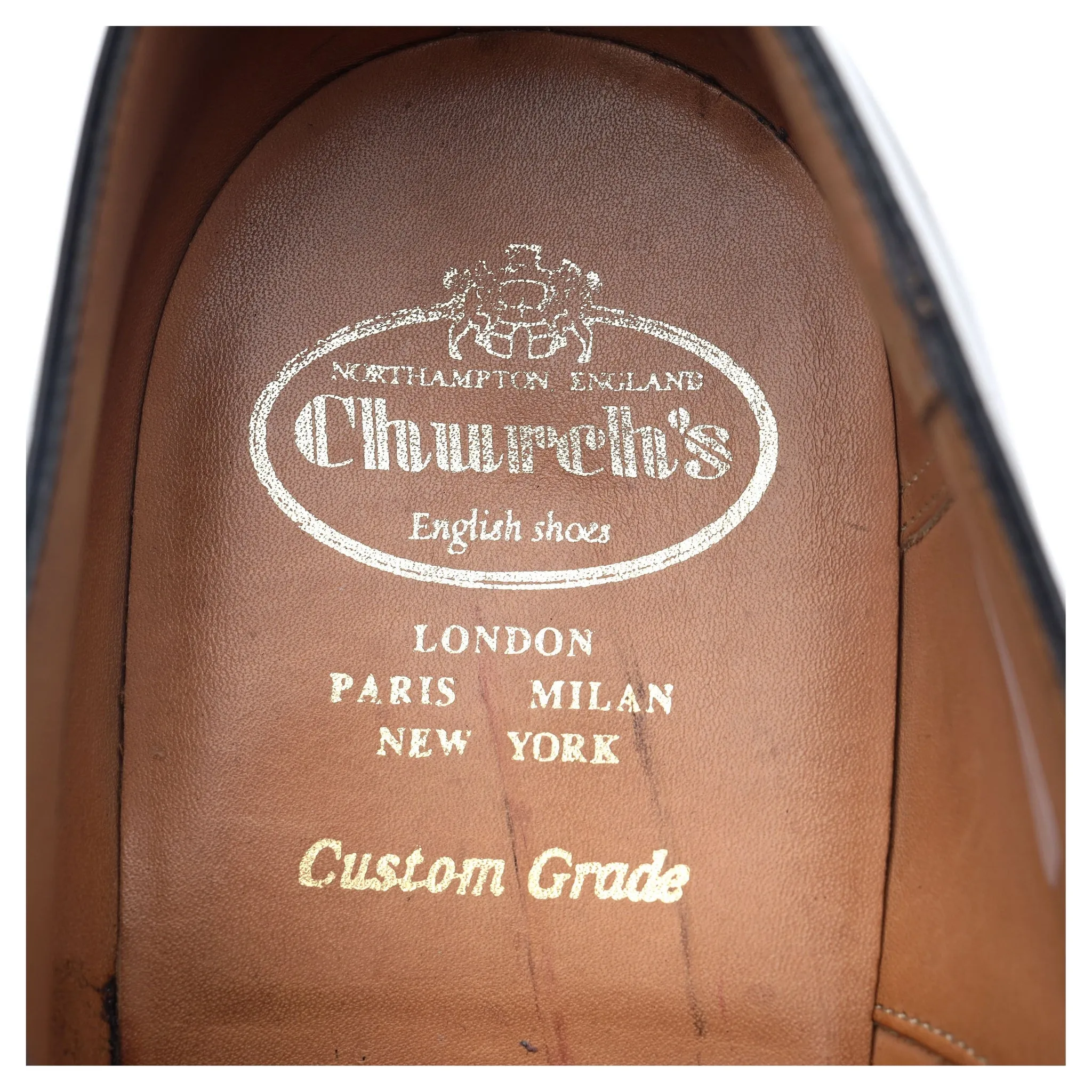 'Balmoral' Black Leather Oxford UK 10.5 G