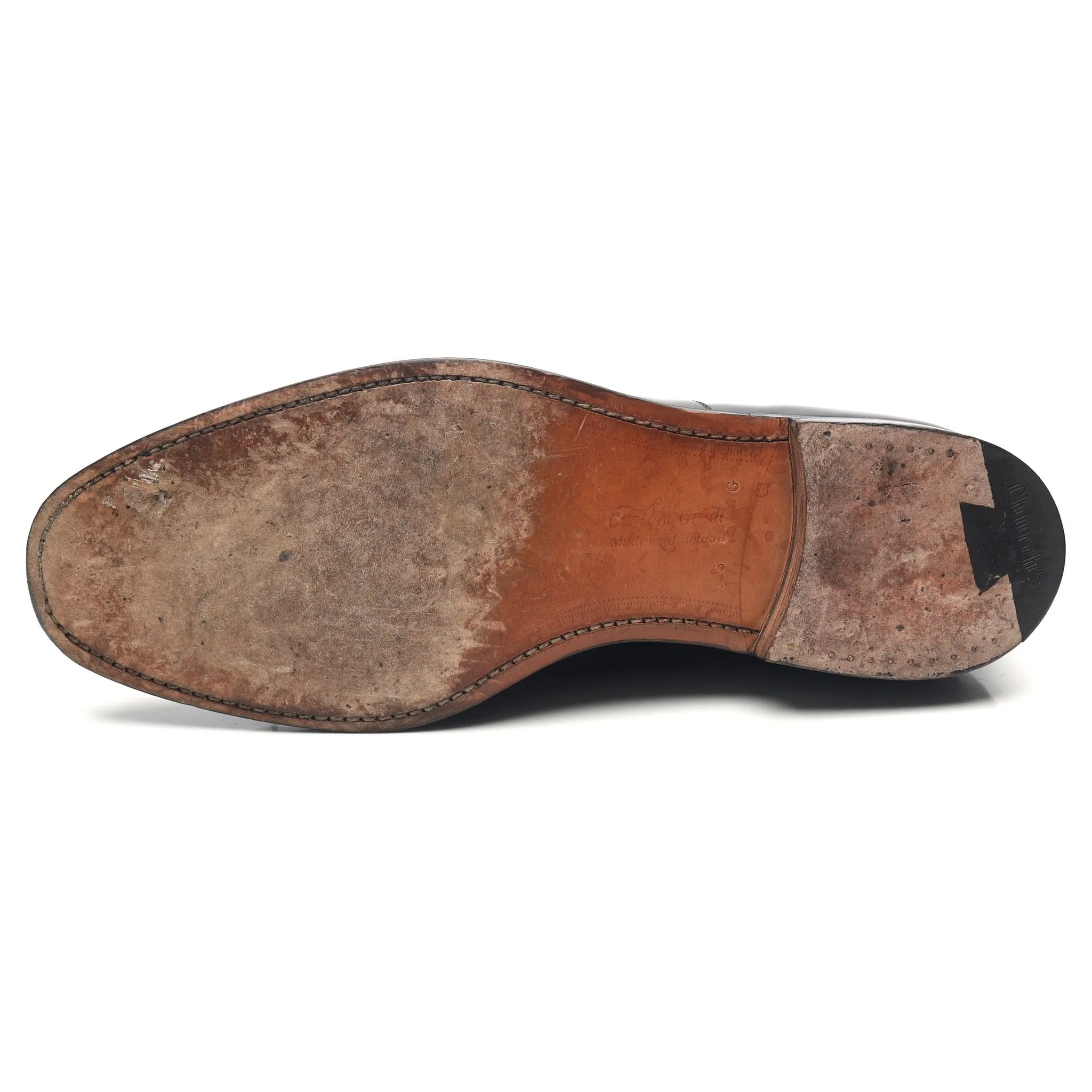 'Balmoral' Black Leather Oxford UK 10.5 G