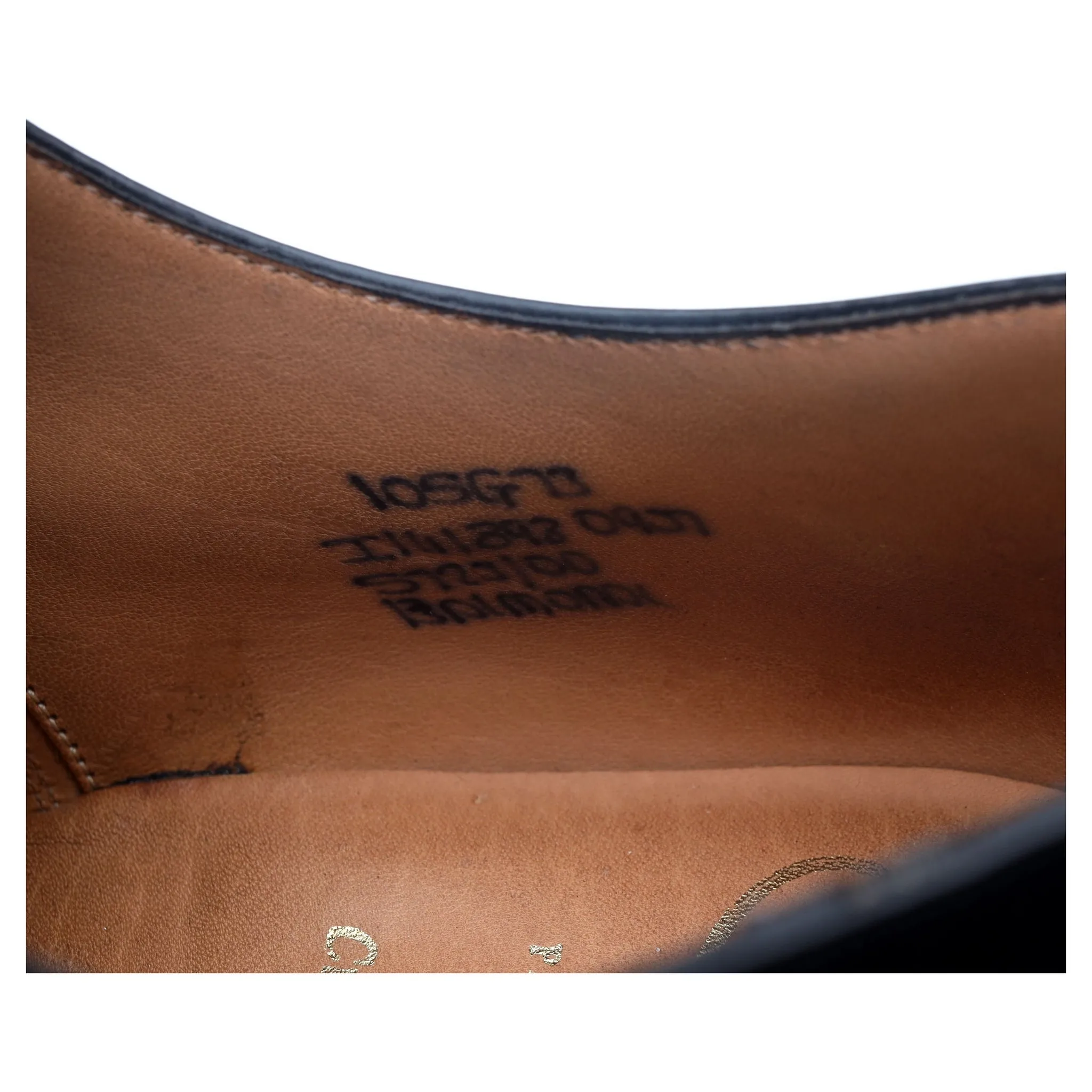'Balmoral' Black Leather Oxford UK 10.5 G