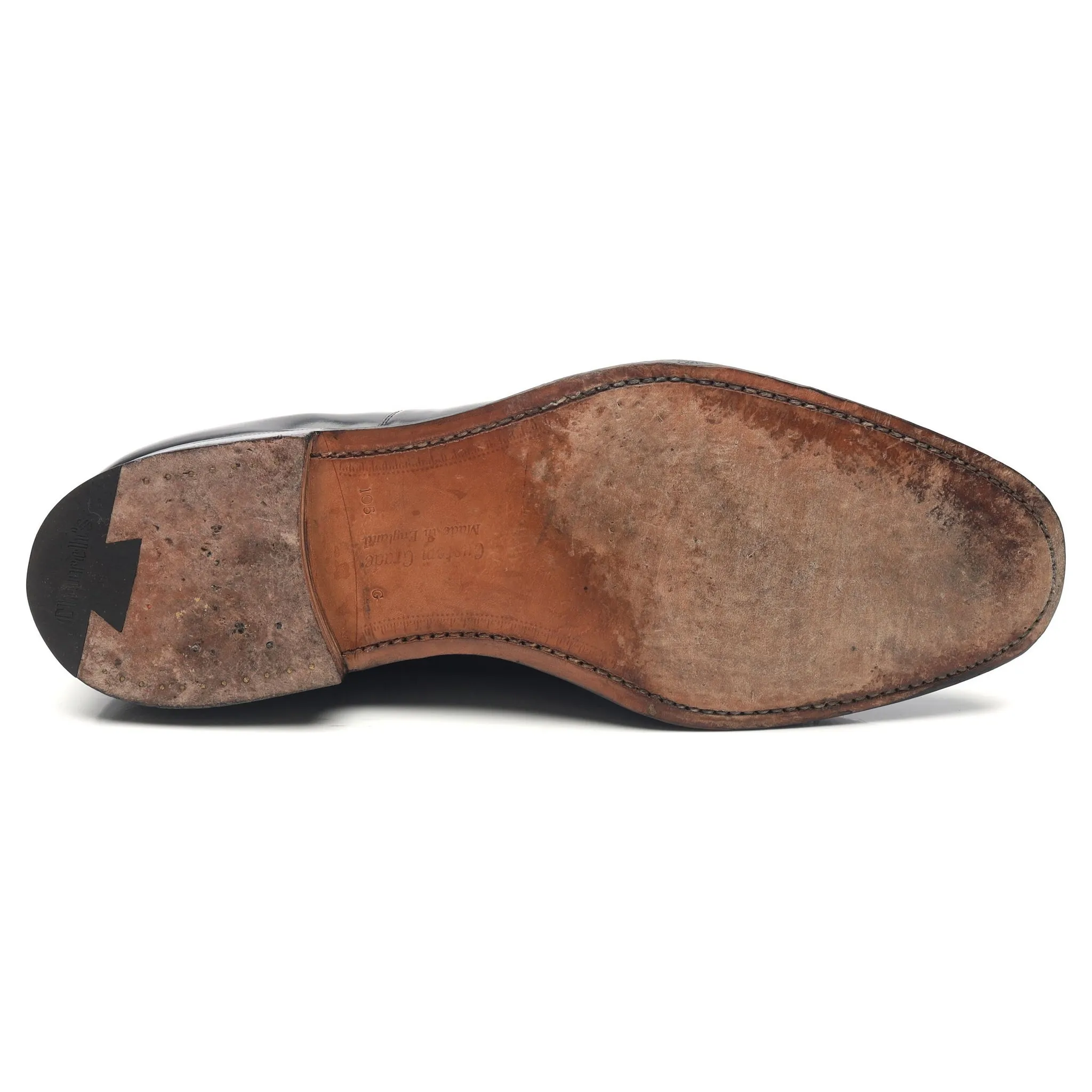 'Balmoral' Black Leather Oxford UK 10.5 G