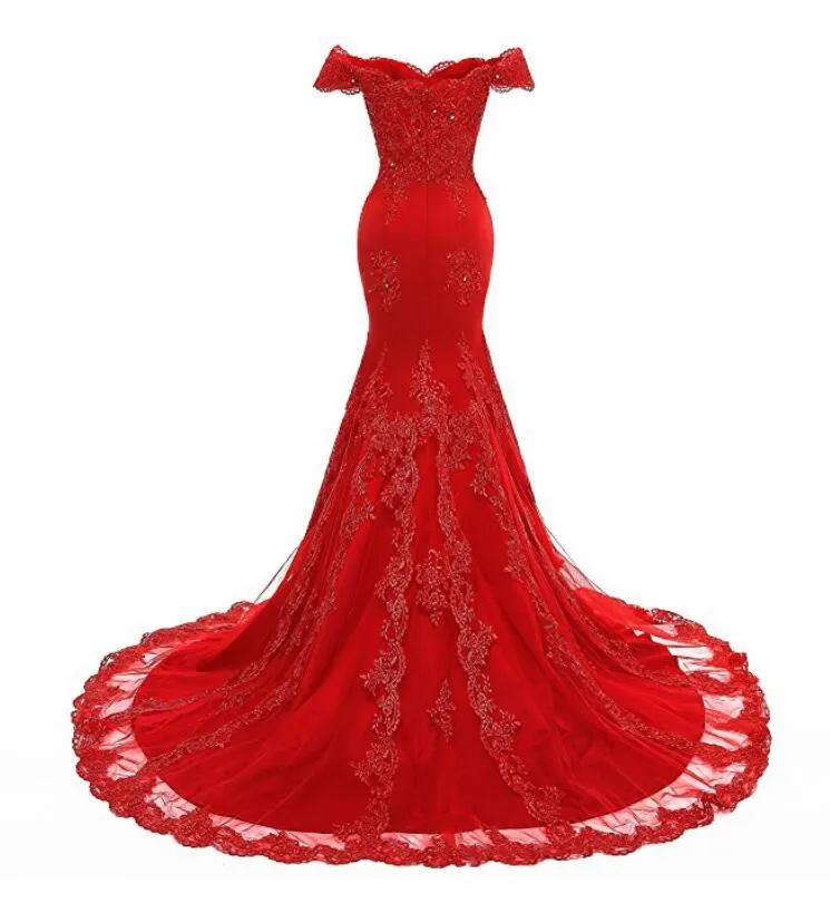 Beautiful Tulle with Lace Applique Elegant Formal Gown , Mermaid Party Gown