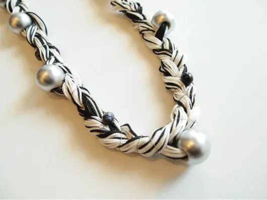Black & White Galaxy Handmade Necklace