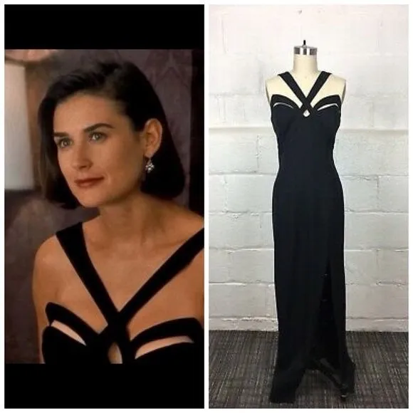 Black Demi Moore Dress Formal Prom Dress