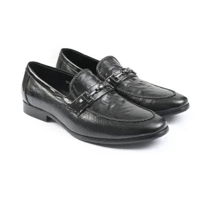 BLACK FAUX PATENT SHOES