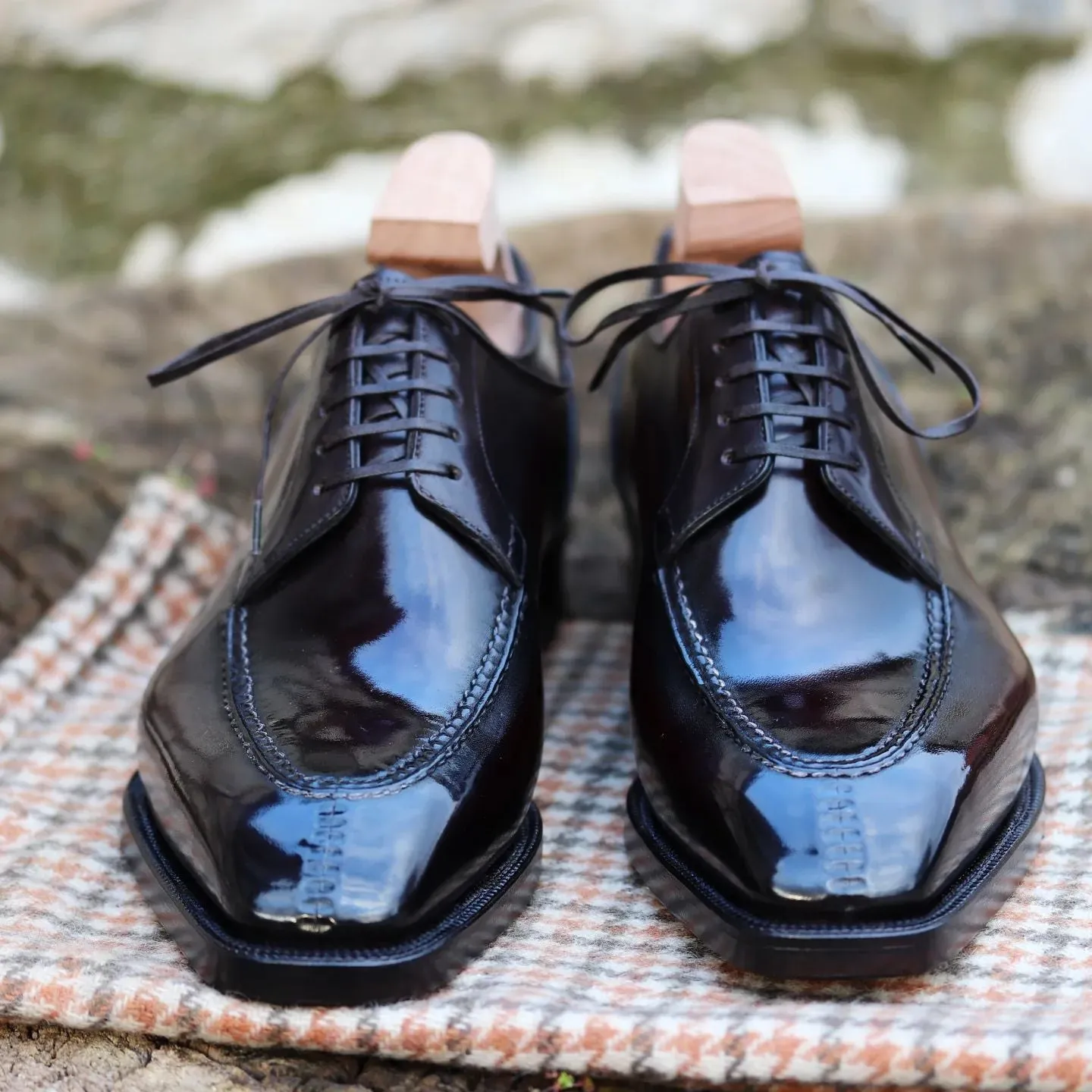 Black Leather Teruel Derby Shoes - Formal Shoes