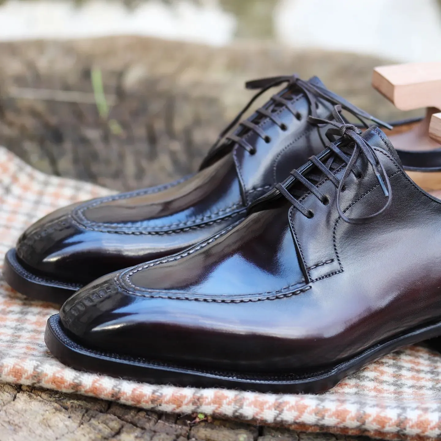 Black Leather Teruel Derby Shoes - Formal Shoes