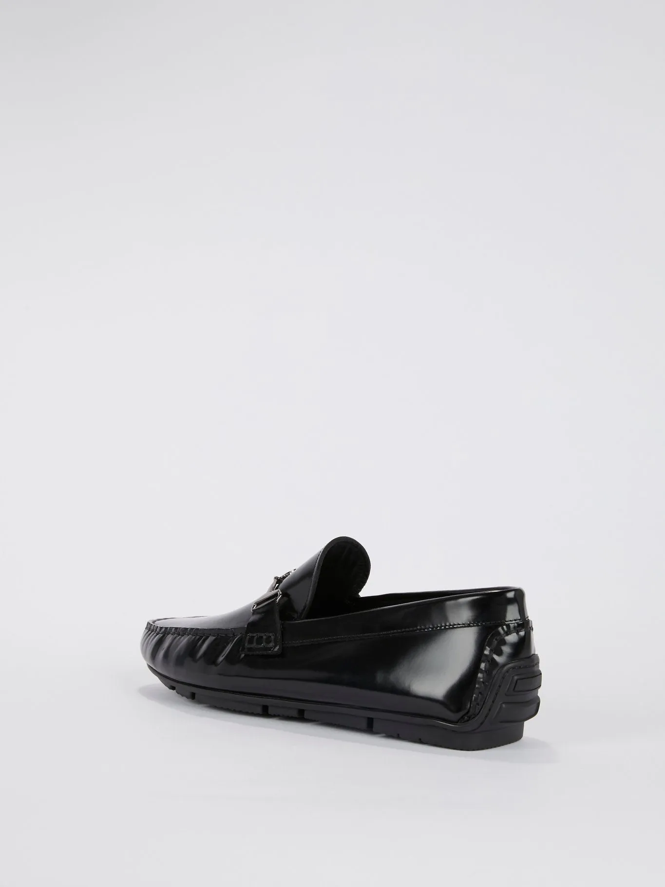 Black Patent Leather Moccasins