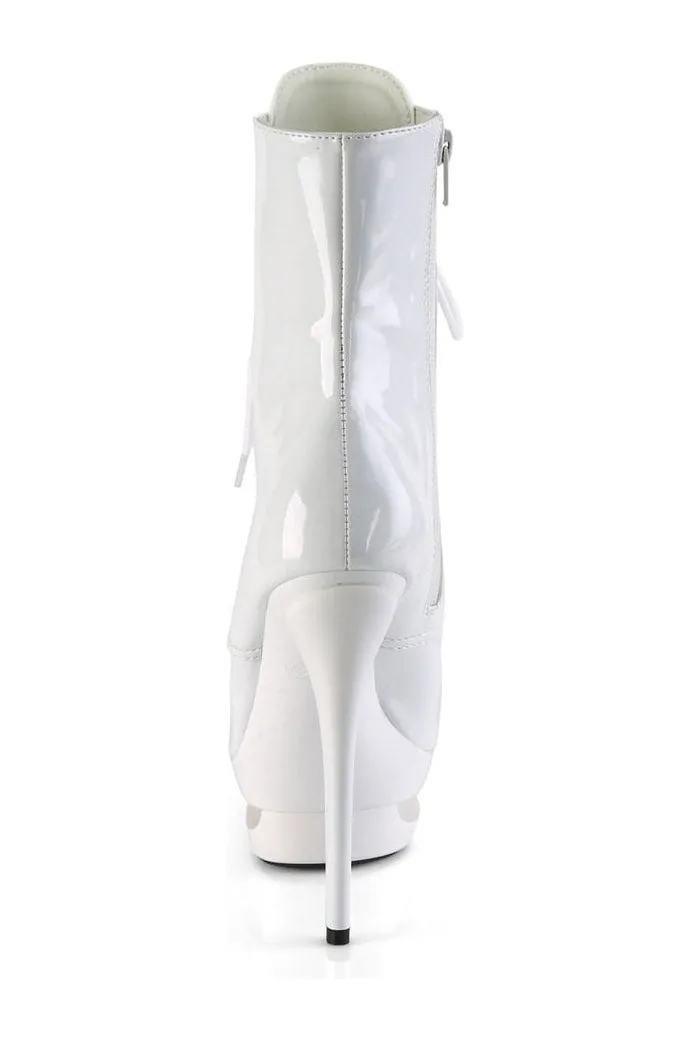 BLONDIE-R-1020 Exotic Boot | White Patent