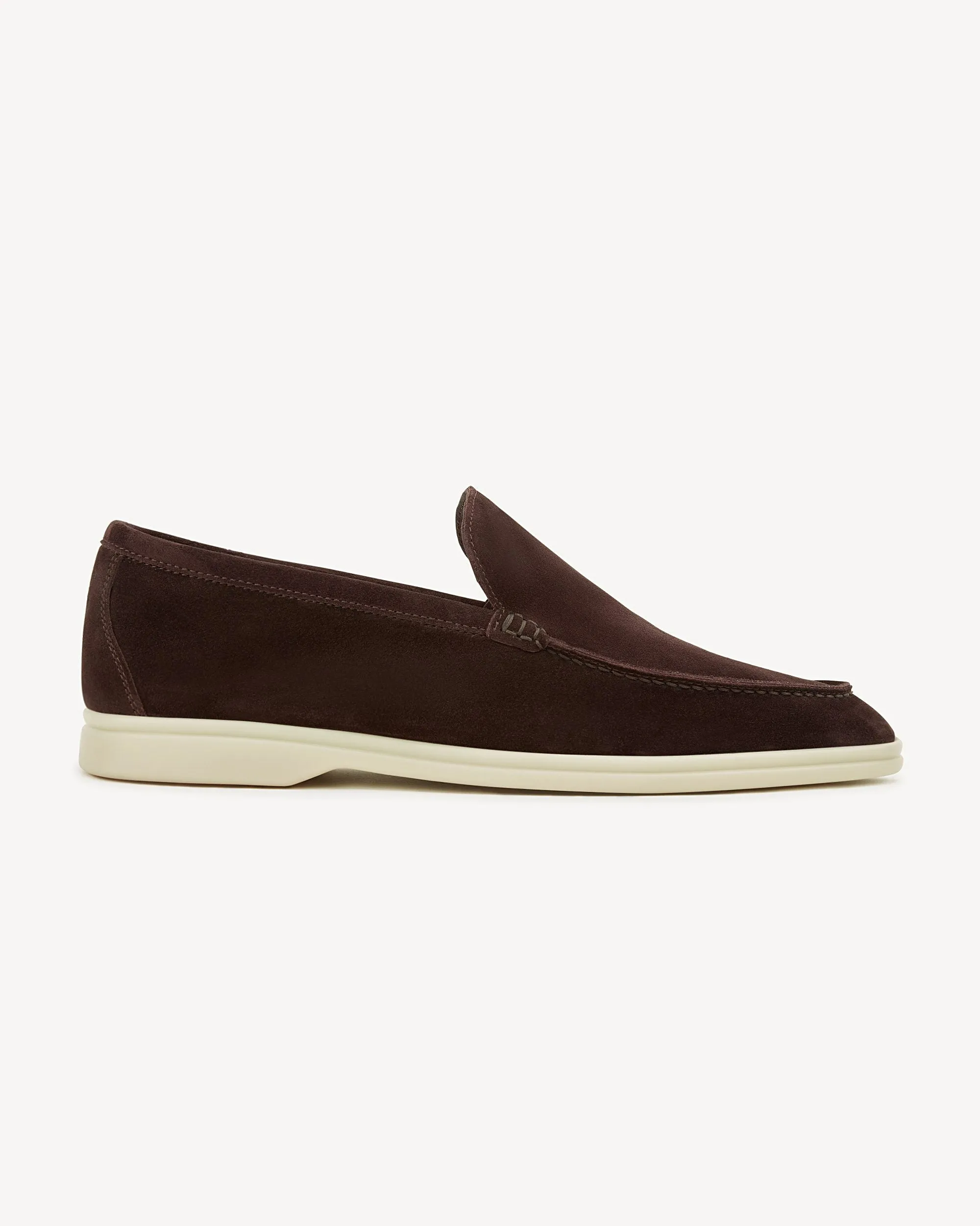 Brabion Unlined Capri Suede Loafer – Brown for the Modern Gentleman