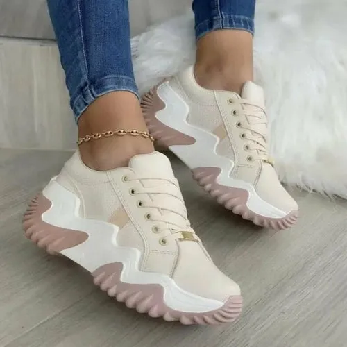 Breathable vulcanized Women plartform Sneakers