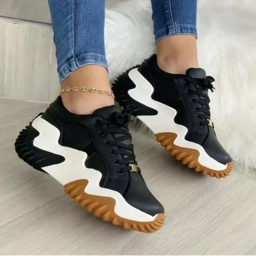 Breathable vulcanized Women plartform Sneakers