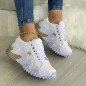Breathable vulcanized Women plartform Sneakers