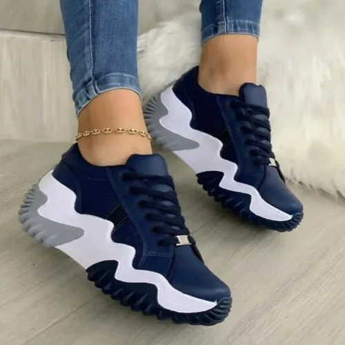Breathable vulcanized Women plartform Sneakers