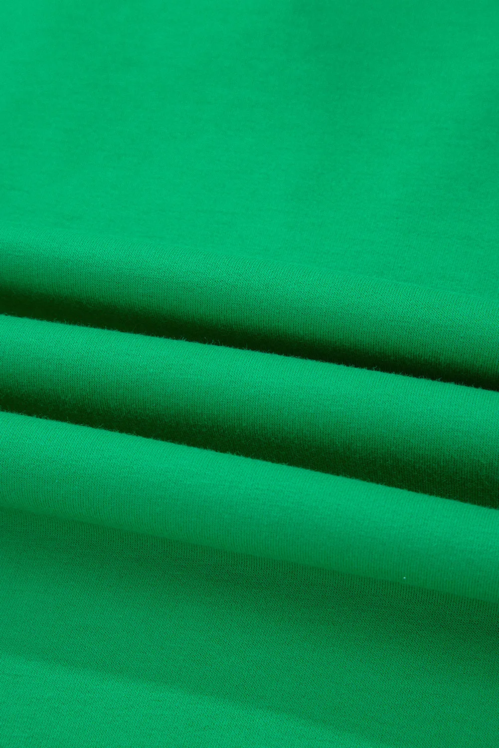 Bright Green Short Sleeve Turn-Down Collar Plus Size Blouse