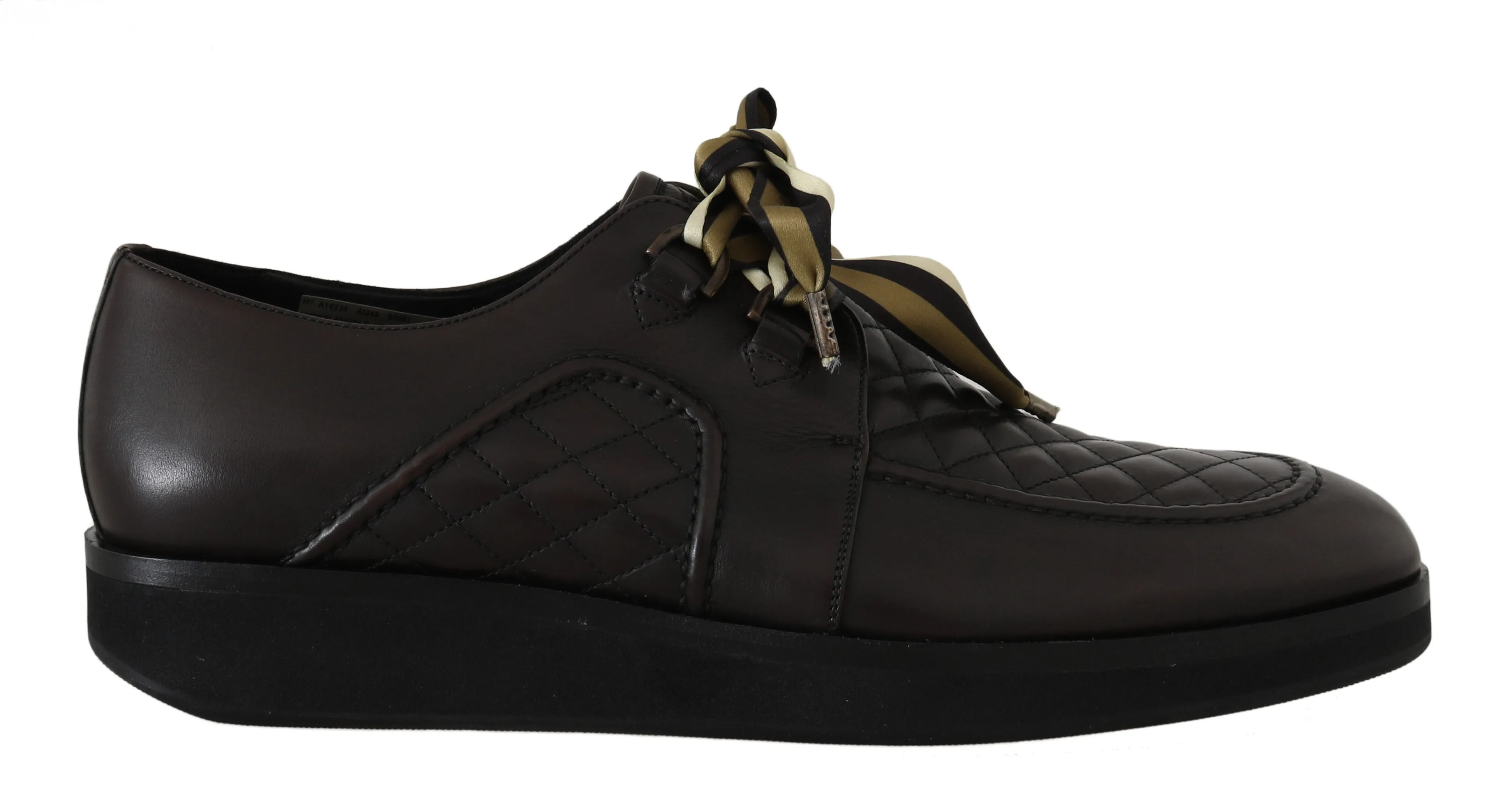 Brown Leather Casual Laceup Derby Shoes