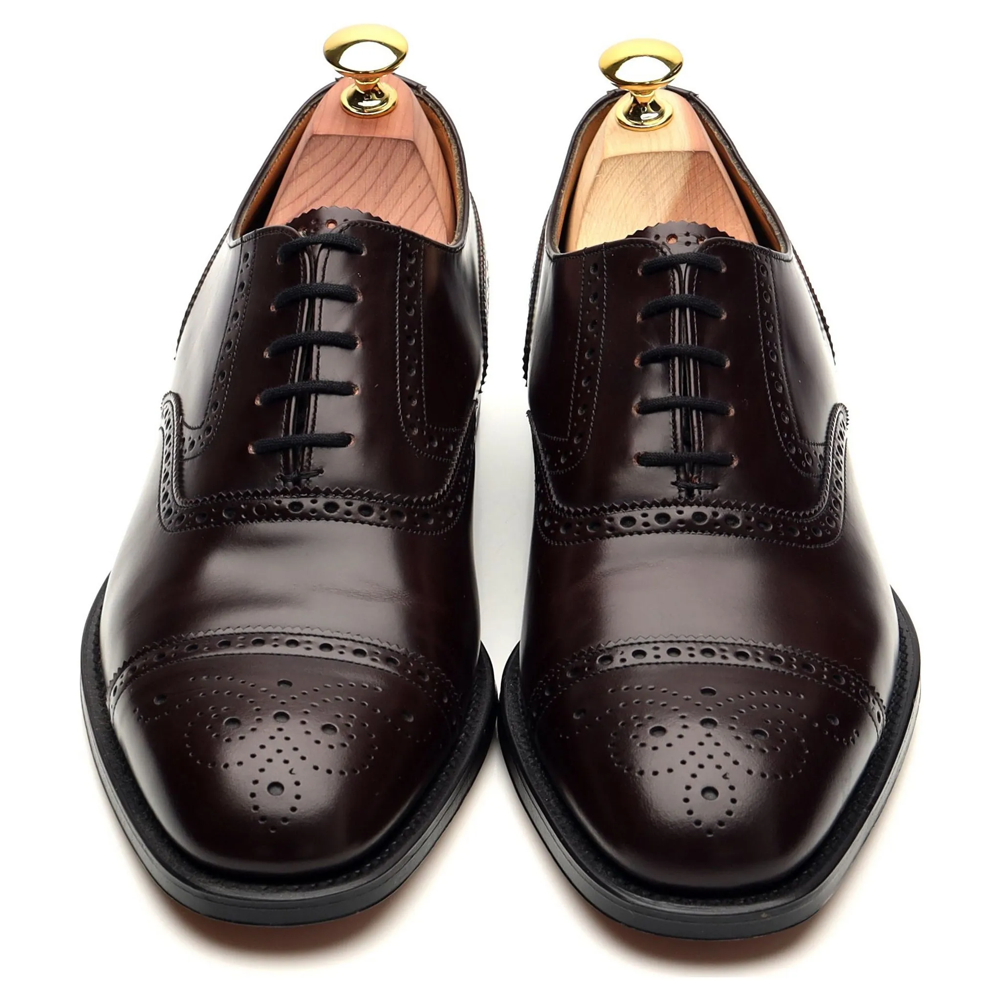 Burgundy Leather Oxford Brogues UK 7 G