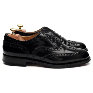 'Burwood' Black Leather Oxford Brogues UK 8 F