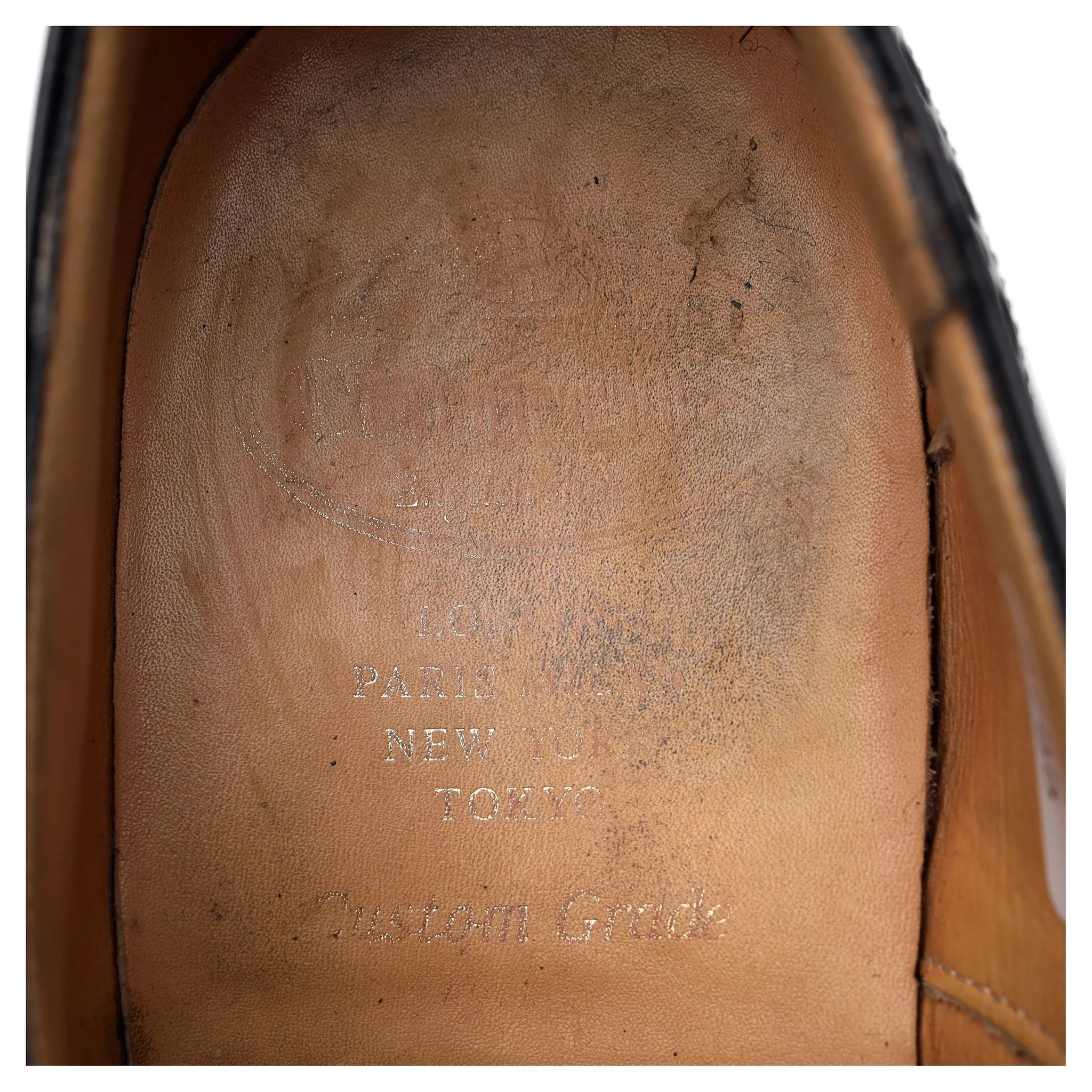 'Burwood' Black Leather Oxford Brogues UK 8 F
