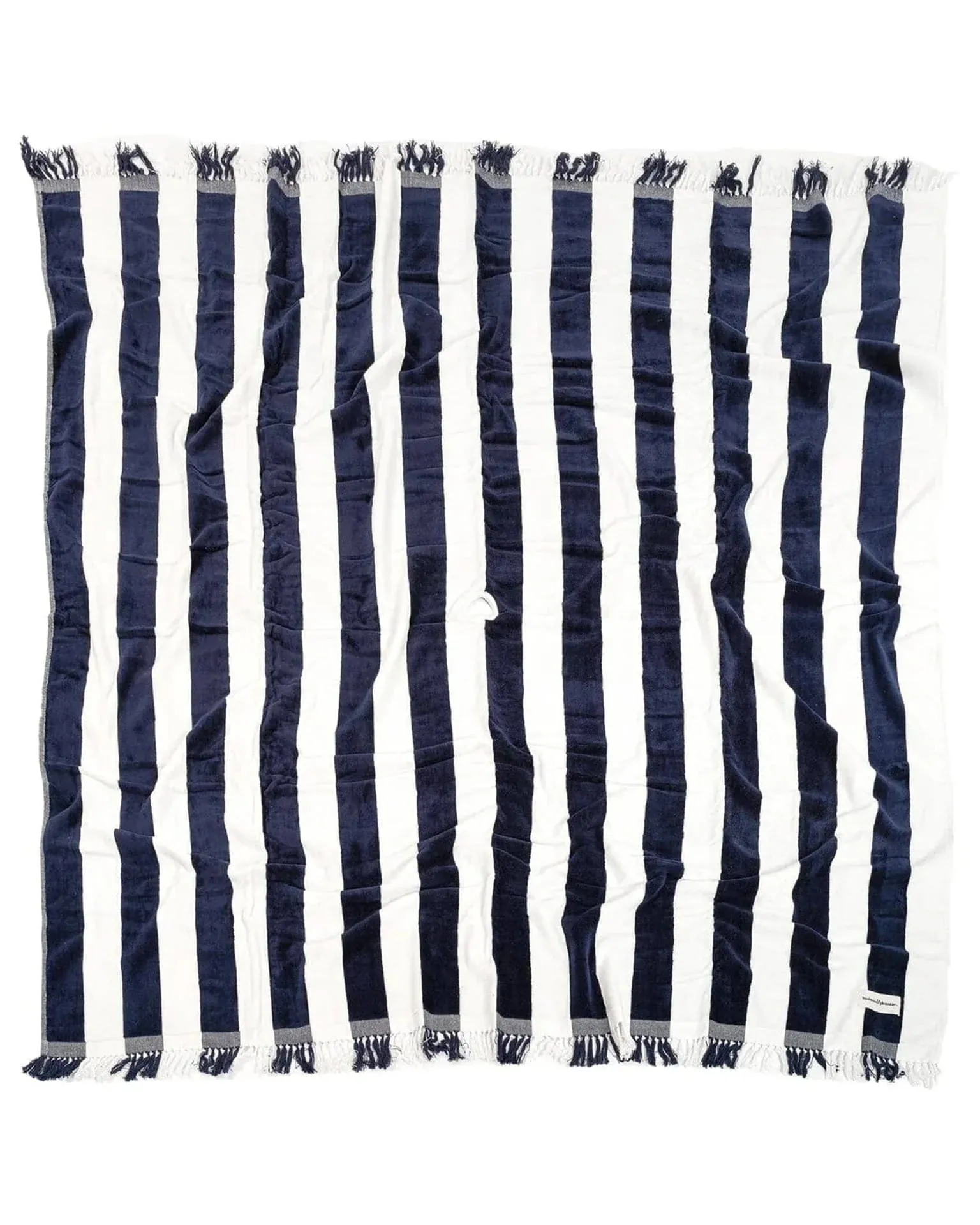 Business & Pleasure - Holiday Beach Blanket - Navy Capri Stripe
