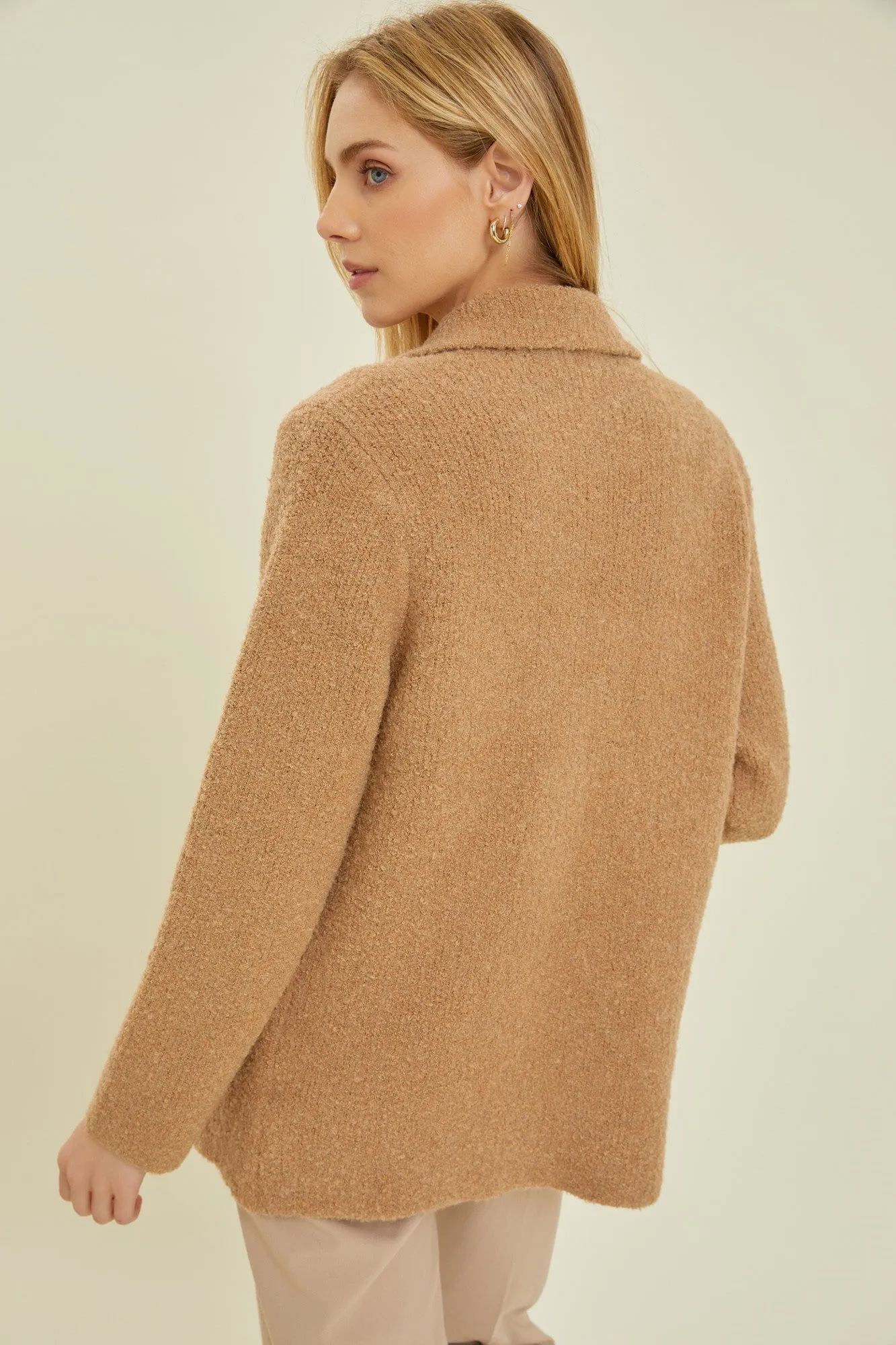 Business Casual Fuzzy Blazer