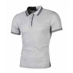 Business Casual Pullover Comfy Striped Collor Golf Shirt