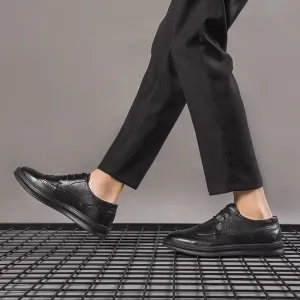 Business Oxford Shoes Real Leather Breathable Men's Shoes