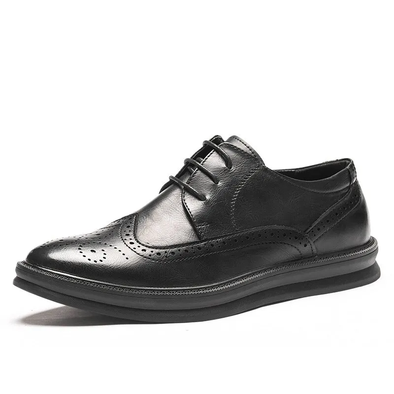 Business Oxford Shoes Real Leather Breathable Men's Shoes