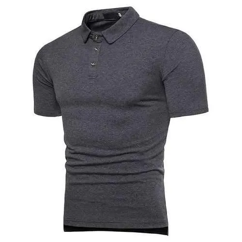 Business Solid Color Cotton  Golf Shirt