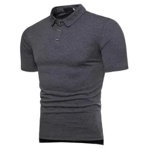 Business Solid Color Cotton  Golf Shirt