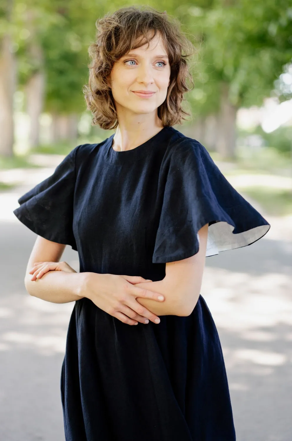 Butterfly Sleeve Dress, Short Sleeve, Whimsical
