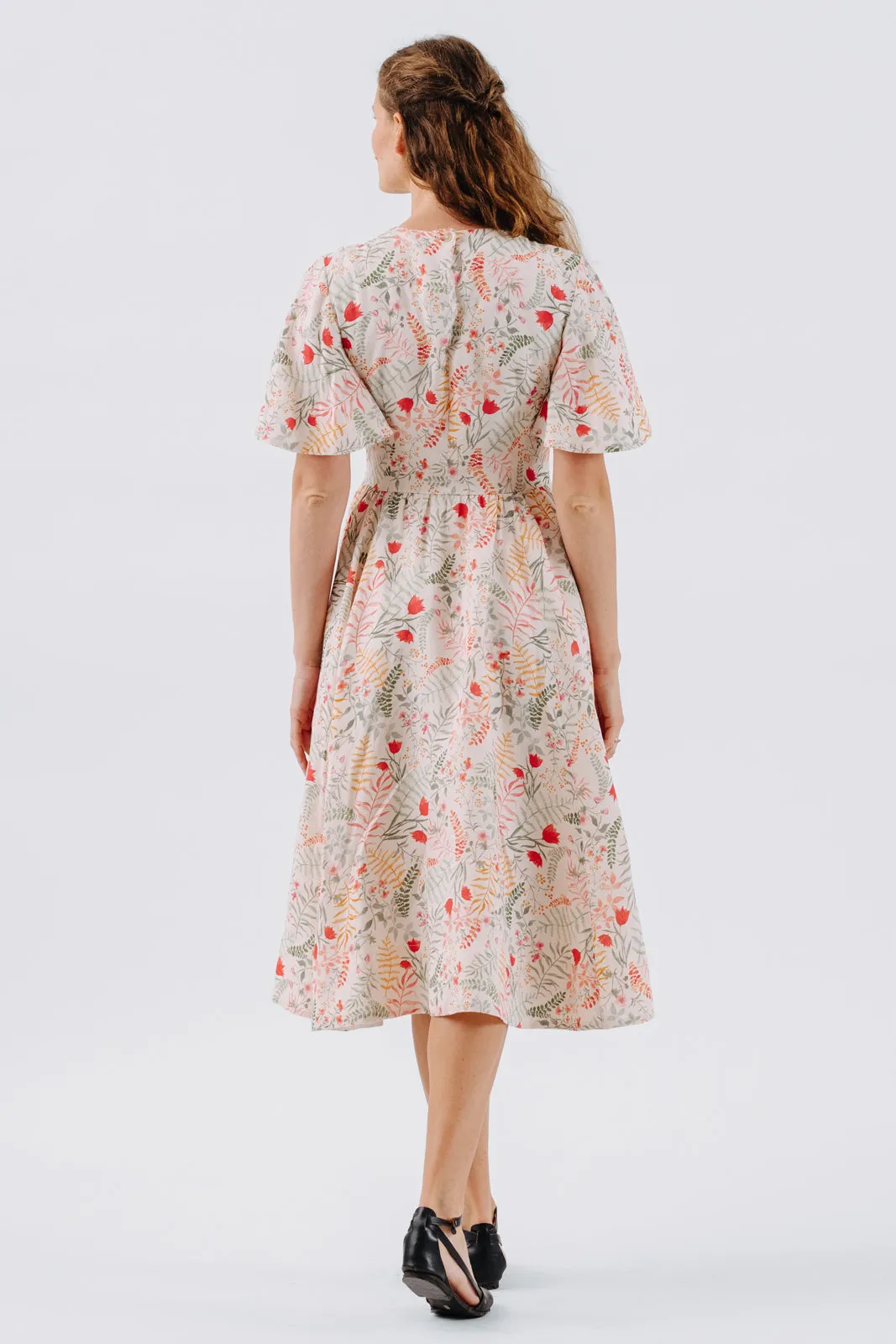 Butterfly Sleeve Dress, Short Sleeve, Whimsical