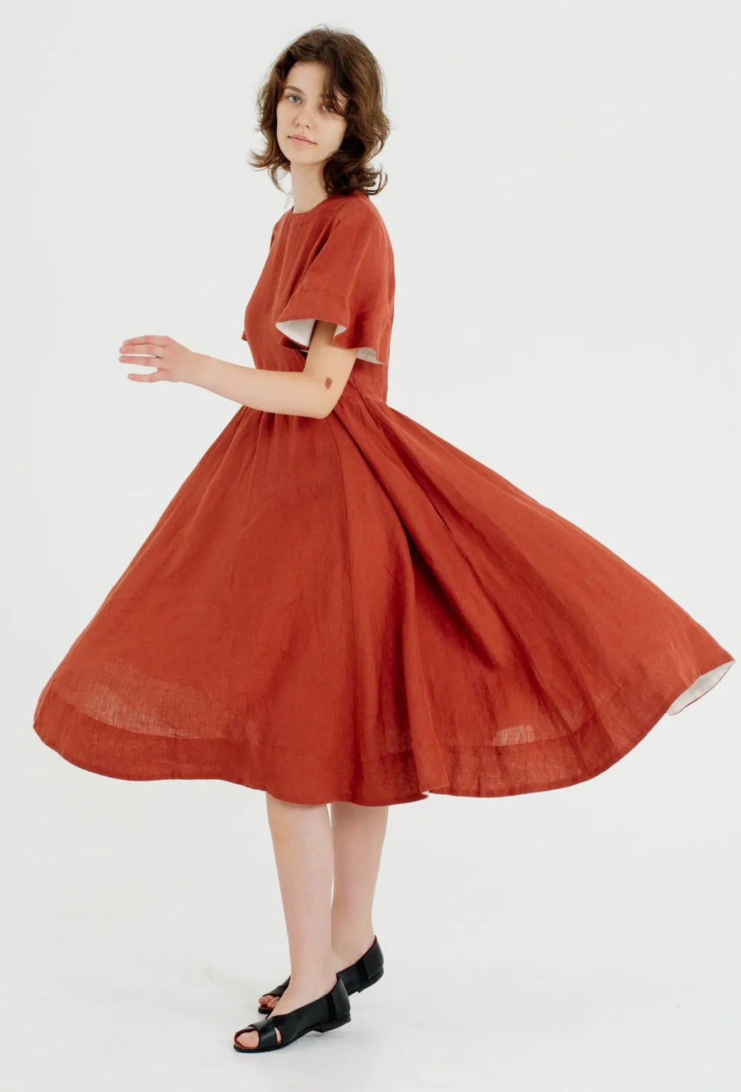 Butterfly Sleeve Dress, Short Sleeve, Whimsical