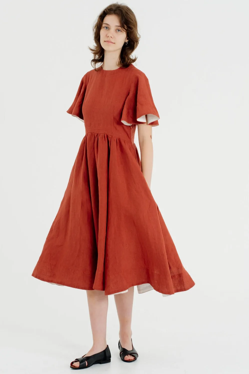 Butterfly Sleeve Dress, Short Sleeve, Whimsical