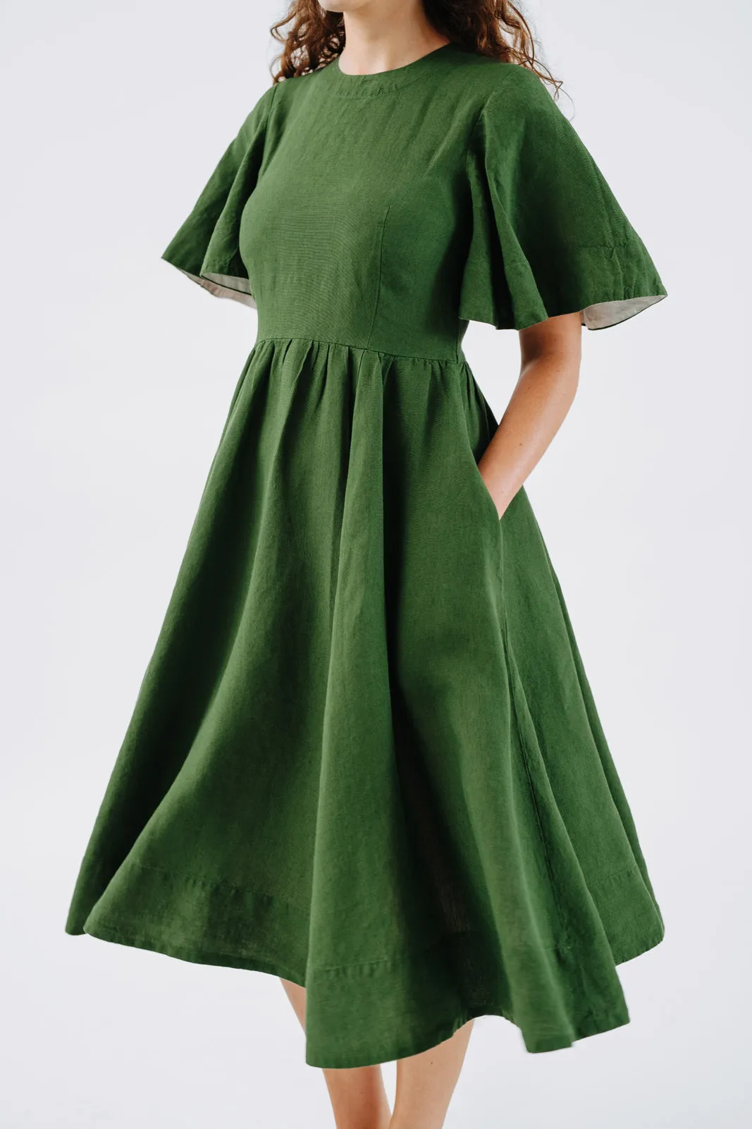 Butterfly Sleeve Dress, Short Sleeve, Whimsical