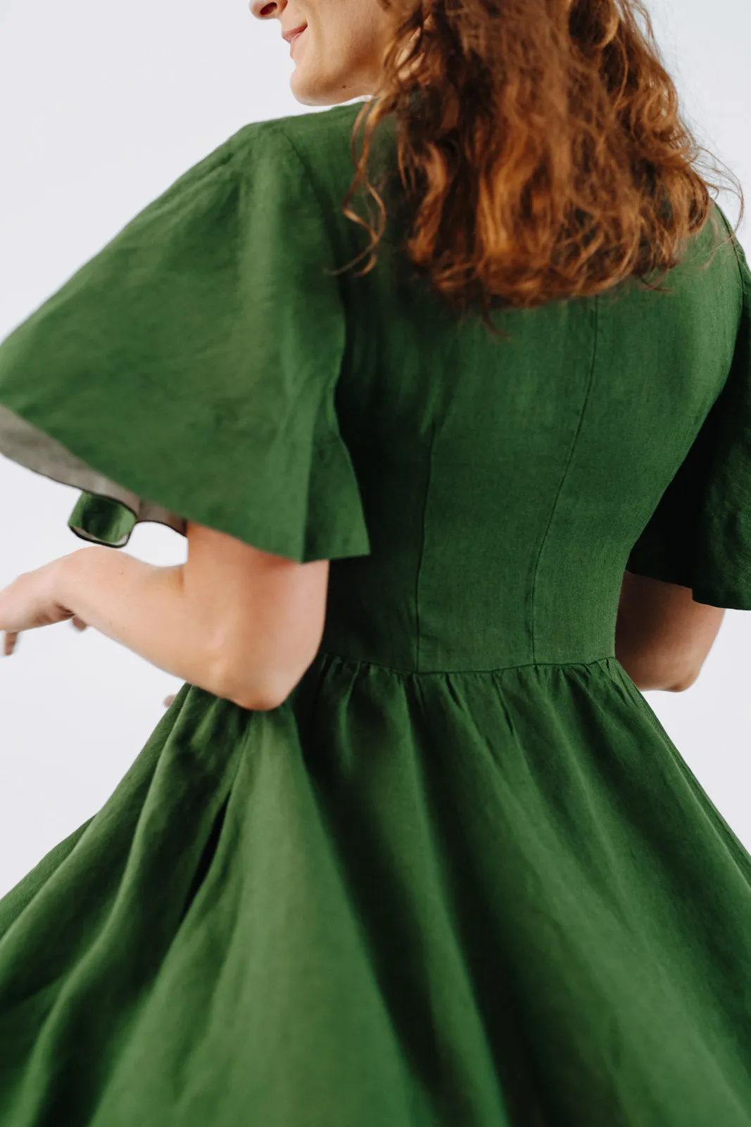 Butterfly Sleeve Dress, Short Sleeve, Whimsical
