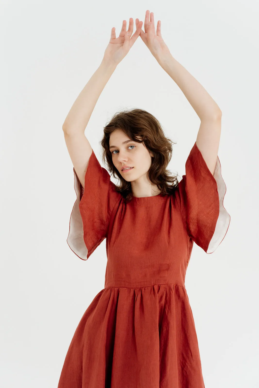 Butterfly Sleeve Dress, Short Sleeve, Whimsical