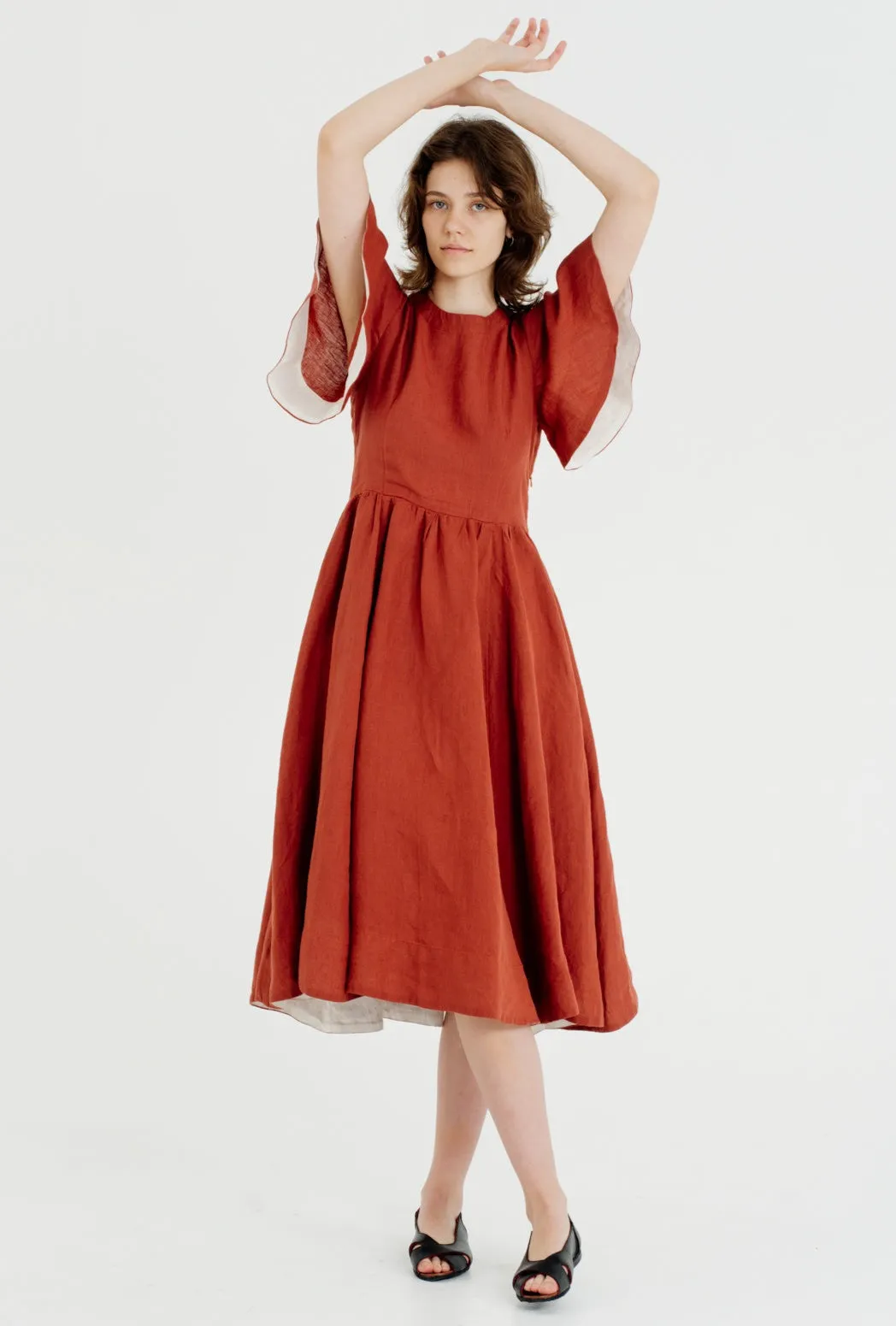 Butterfly Sleeve Dress, Short Sleeve, Whimsical