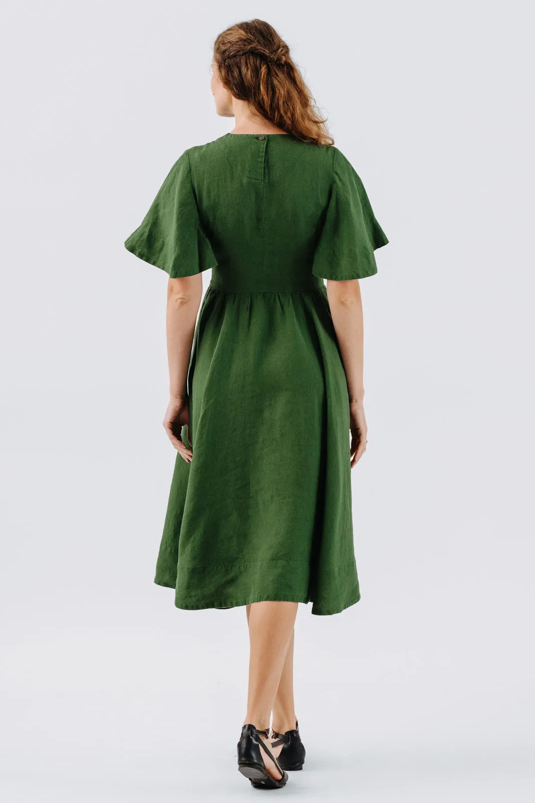 Butterfly Sleeve Dress, Short Sleeve, Whimsical