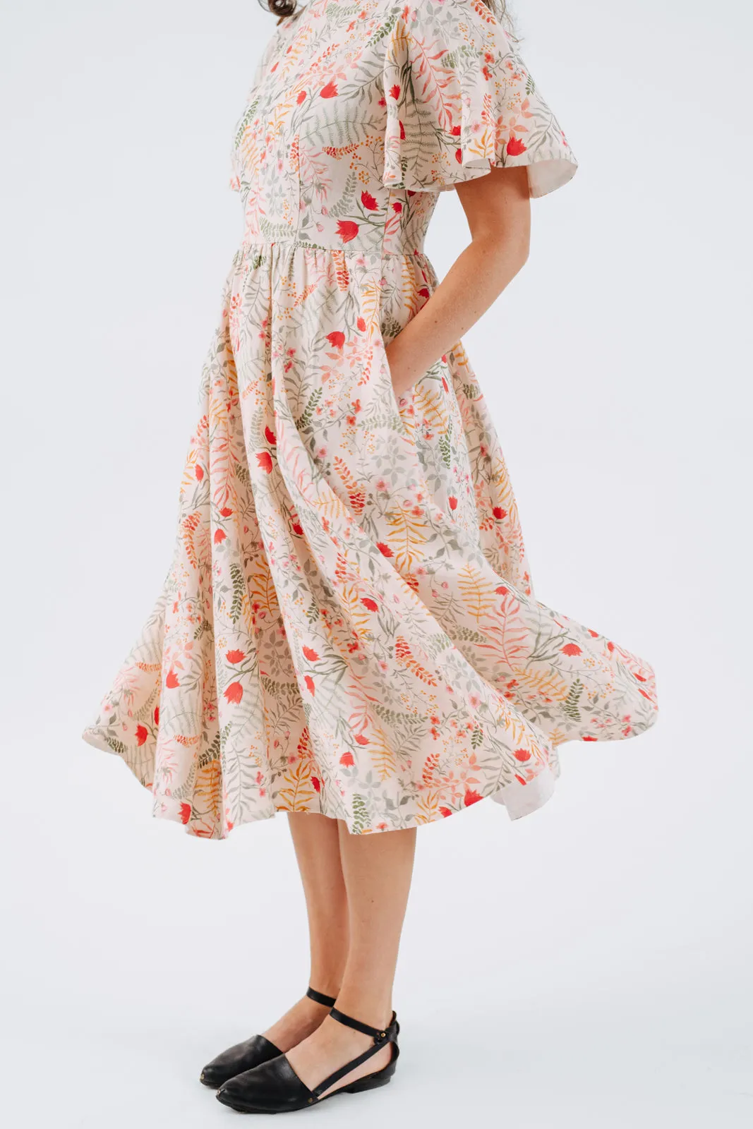 Butterfly Sleeve Dress, Short Sleeve, Whimsical