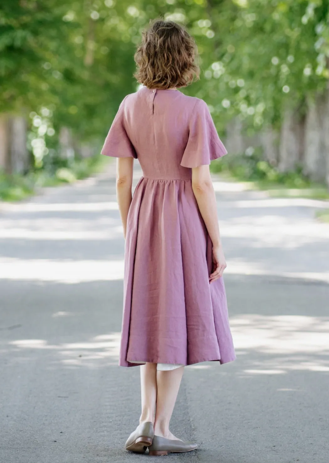 Butterfly Sleeve Dress, Short Sleeve, Whimsical