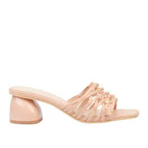 Butterfly Stripped Sandal- Nude